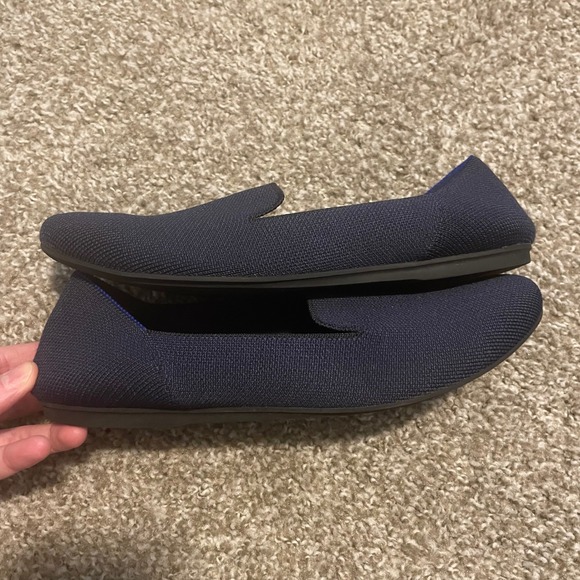 Rothy's The Loafer Navy Blue 8.5 Classic casual comfort minimalist coastal - Picture 2 of 6